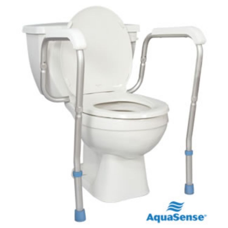 Adjustable Toilet Safety Rails, Knocked Down Version