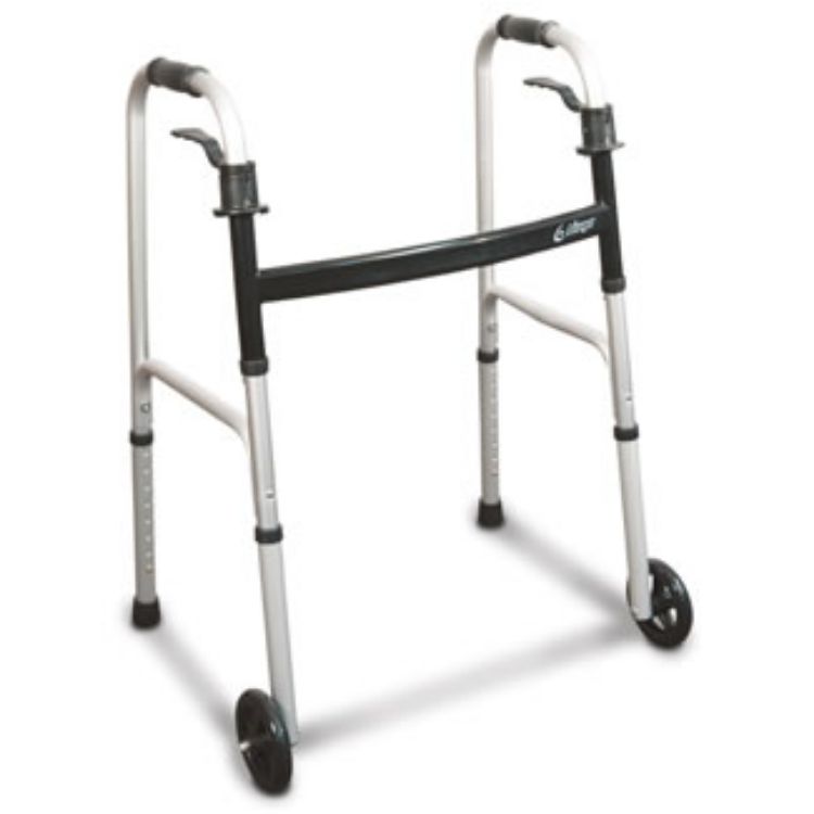 Airgo Folding Walker With Paddle Release , Silver, Small Adult, 25"-32"(1/Bag, 4 Bgs/Case)