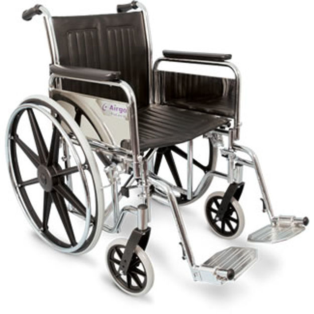 Airgo Procare Ic Wheelchair, 18", Fixed Arms, Detached Footrests