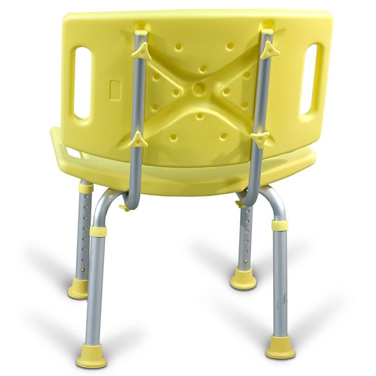 Aquasense Adjustable Bath Seat With Back, Yellow