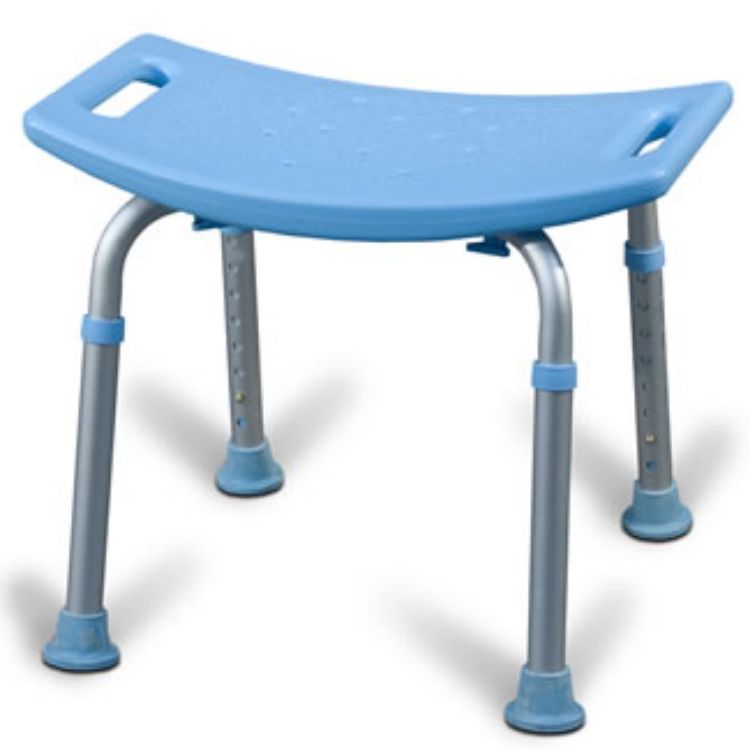 Aquasense Adjustable Bath Seat, Without Back, Blue