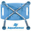 Aquasense Adjustable Bath Seat, Without Back, Blue