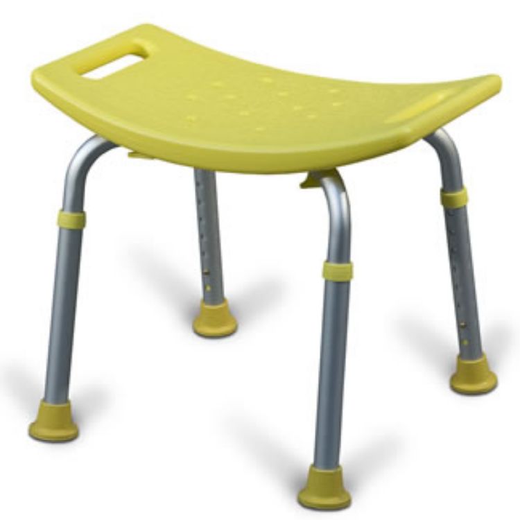 Aquasense Adjustable Bath Seat Without Back Yellow
