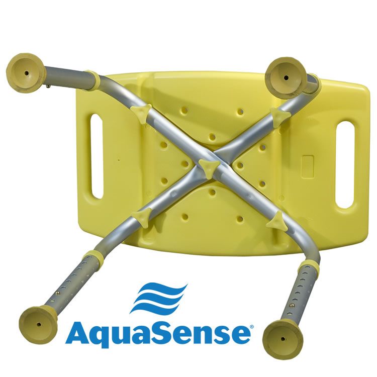 Aquasense Adjustable Bath Seat, Without Back, Yellow