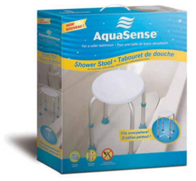 Aquasense Knock Down Adjustable Bath Stool