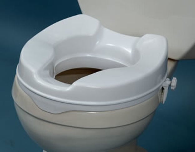 Aquasense Raised Toilet Seat Without Lid, 2"
