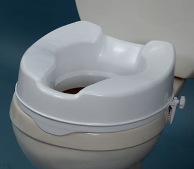 Aquasense Raised Toilet Seat Without Lid, 4"