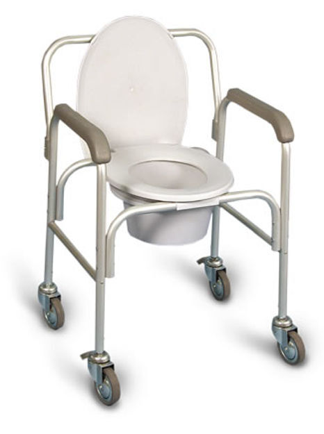 Deluxe Commode On Casters