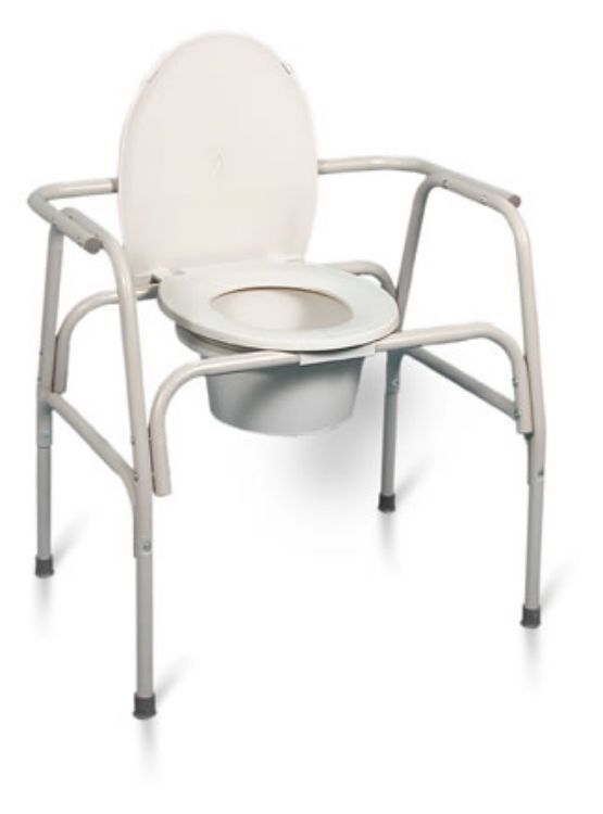 Extra Wide Heavy Duty Steel Commode