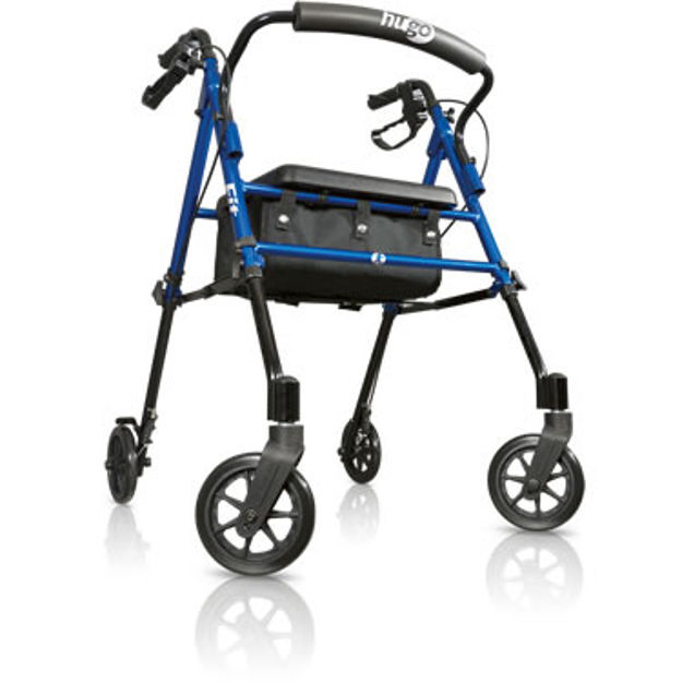Hugo Fit 6 Rolling Walker With A Seat