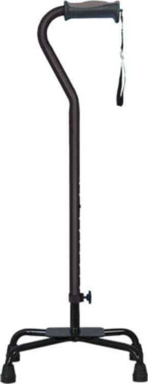 Hugo Large Base Quad Cane-Ebony (2 / Case)