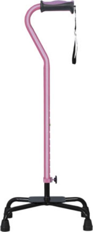 Hugo Large Base Quad Cane-Rose (2 / Case)