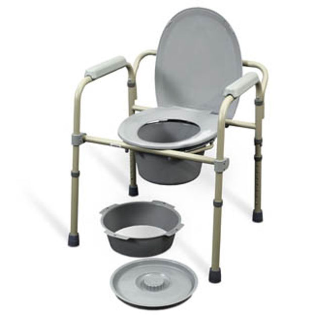 Medpro Folding Commode, Not Assembled, Tool Free (4/Case)