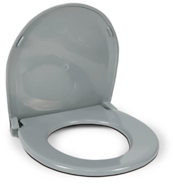 Plastic Toilet Seat With Cover, Grey For 770-312