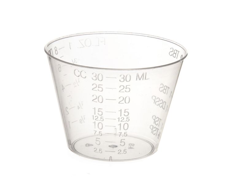 Cup Medicine Grad Plastic 1oz