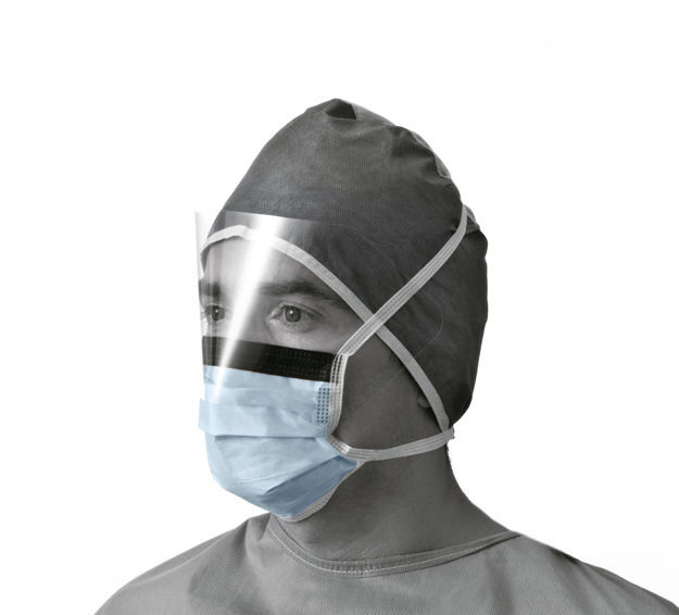 Face Mask Blue  Shield  Fog Free Ties Lf (OUT OF STOCK !)