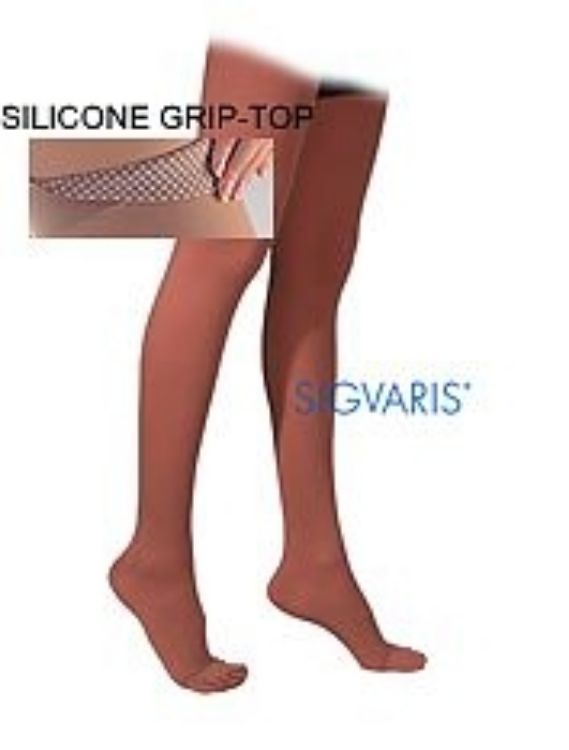 Sigvaris Cotton – 232 (20-30 Mmhg)-Thigh W/Grip-Top