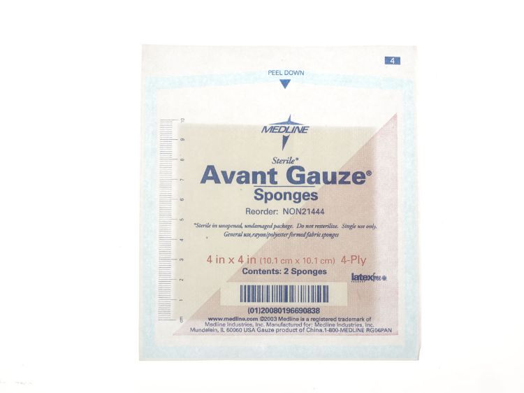 Sponge Gauze Avant 4"x4" 4-Ply St   2s