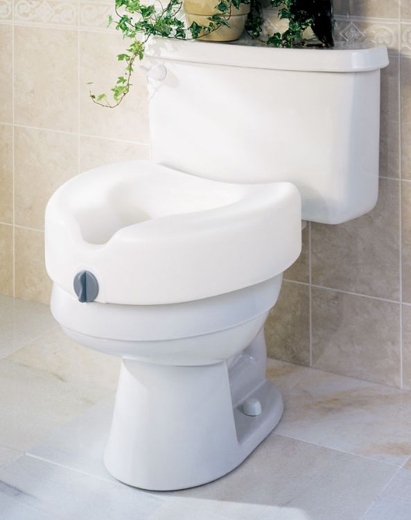 Toilet Seat  Raised 5"  Locking  Guardia