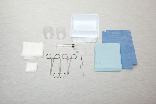 Tray Laceration Sterile