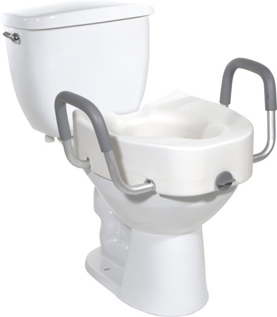 Raised Toilet Seat with Arms, 1 c/s, RTL