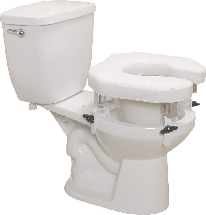 Raised Toilet Seat Padded "U" Clamp, 1 c/s, RTL ** DIS CONTINUED **