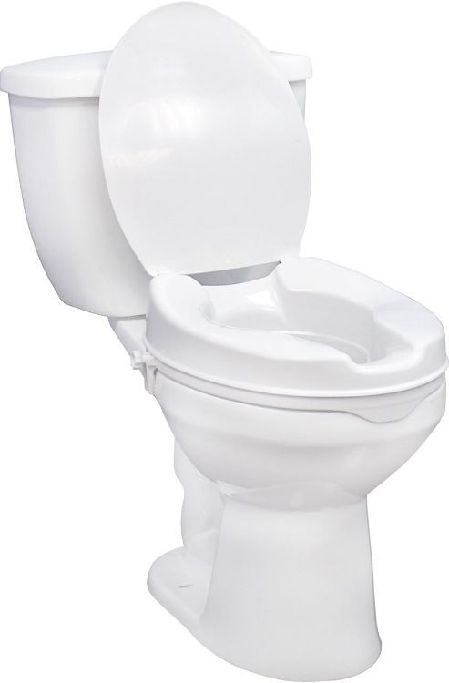 Raised Toilet Seat 2" with Lid, 1 c/s, RTL