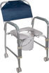 Aluminium Shower Chair and Commode with Casters