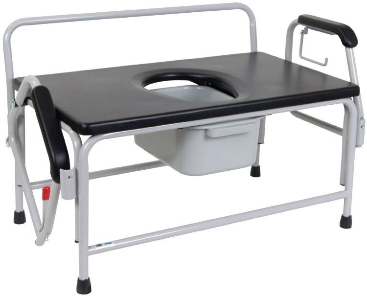 Bariatric Commode, Heavy Duty Drop-Arm 1 c/s