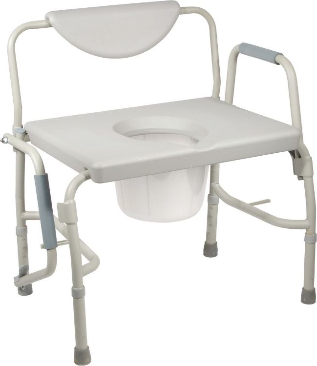 Bariatric Drop-Arm Commode