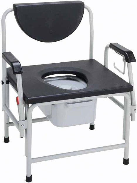 Bariatric Commode, Large, Heavy Duty Drop-Arm 1 c/s