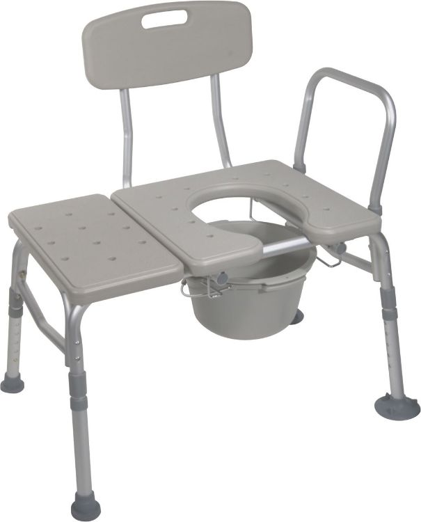 Transfer Bench with Commode 3 piece, 1 c/s