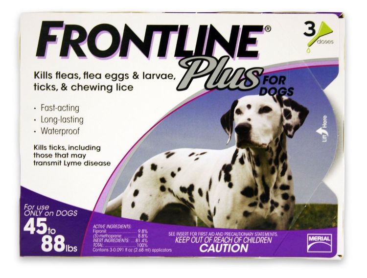 Frontline plus  For Large Dog (45-88Lbs) Brand 3 Pack