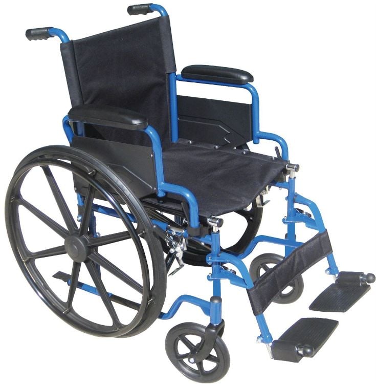 Blue Streak Wheelchair 18"
