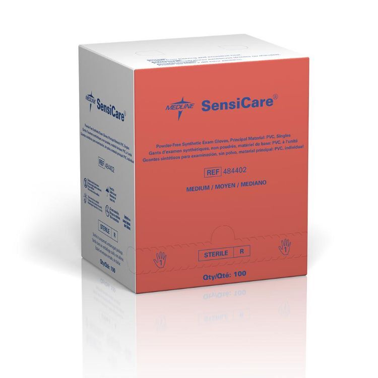 SensiCare PF Stretch Vinyl Sterile Exam Gloves