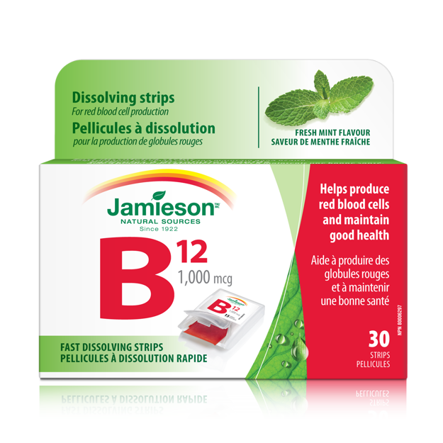 Vitamin B12 Quick Dissolving Strips Jamieson'S