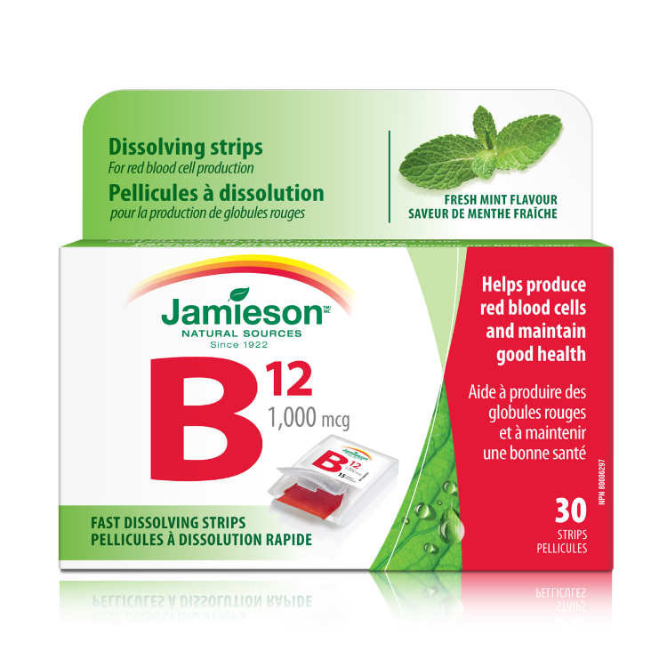 Vitamin B12 Quick Dissolving Strips Jamieson'S