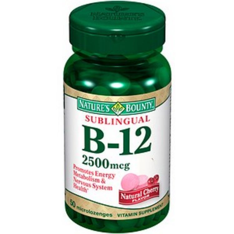 Nature's Bounty B12 Sublingual 2500Mcg Tablets 