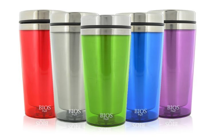 16oz Insulated Plastic Mug - Green