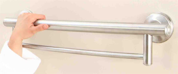 2-In-1 Grab Bar and Tower Bar (Polished Chrome)