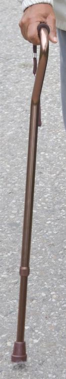 Adjustable Cane with Offset Handle (Copper)