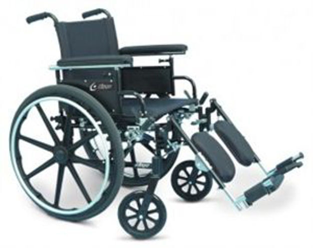 Amg Wheelchair, 22", Detach. Full Arms, Elevating Legrests