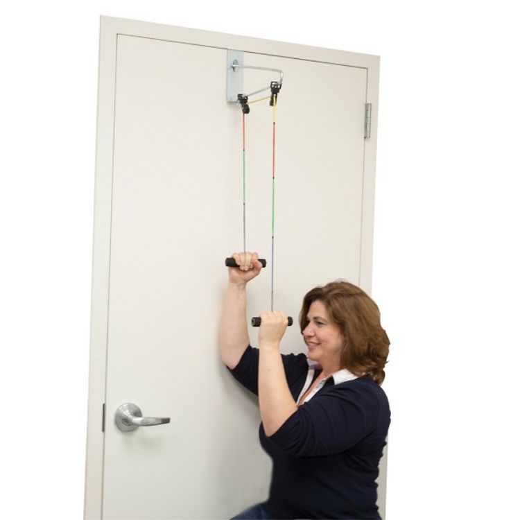 Color-Coded Over Door Shoulder Exerciser