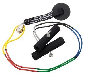 Color-Coded Shoulder Exerciser - Set with Pulley and Anchor Nub - Cord is 6 ft of 3 ft (each side) when hung on the door