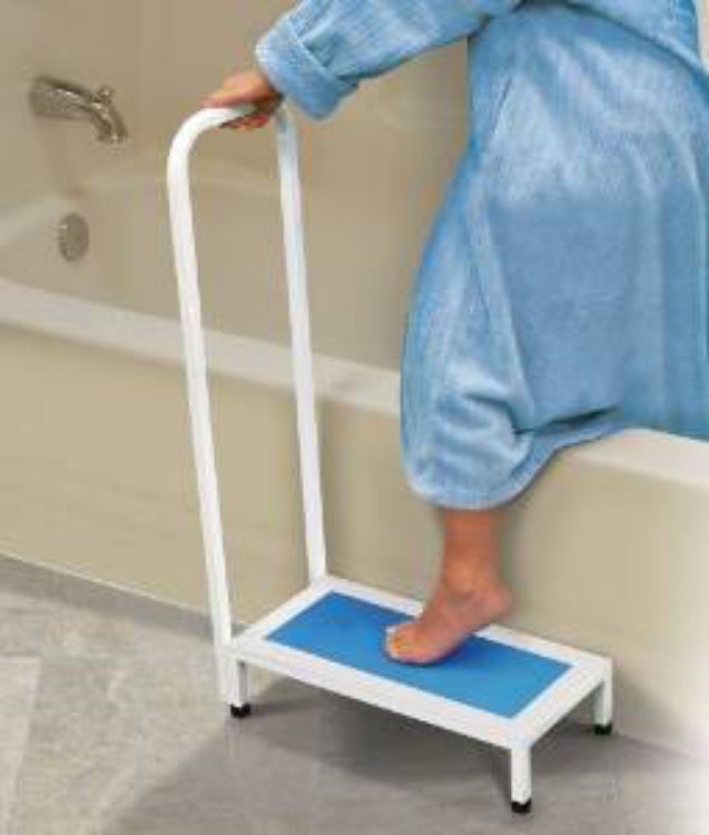 Non-Slip Bath Step w/Handle