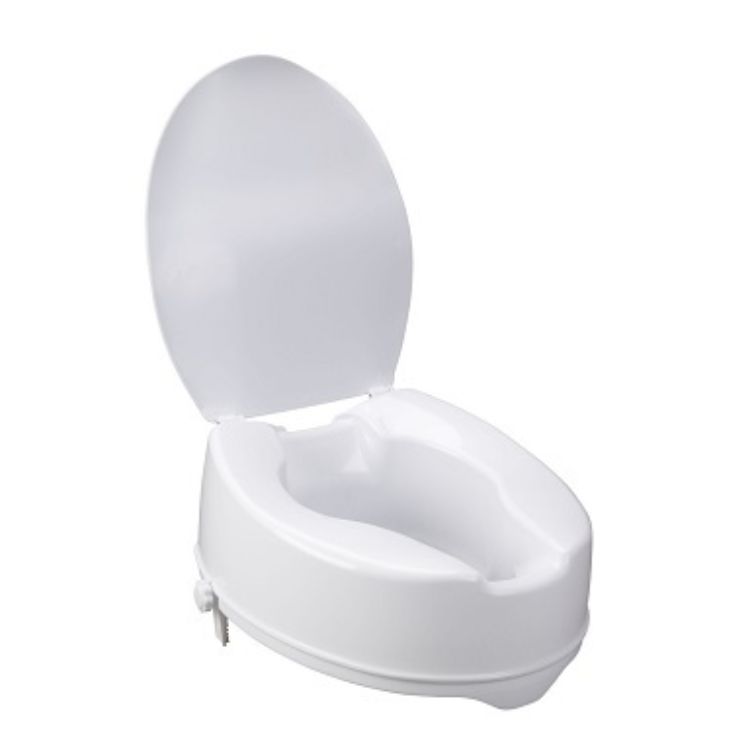 Raised Toilet Seat 4"  w/Lid