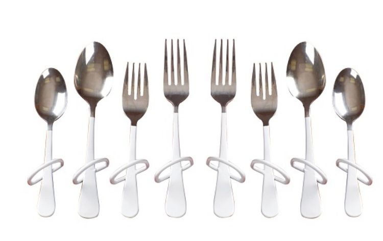 Finger Loop Utensils - Teaspoon, Right-hand