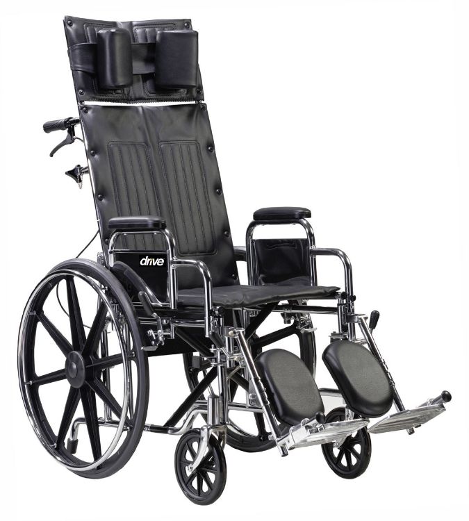 delux Sentra Full-Reclining Wheelchair