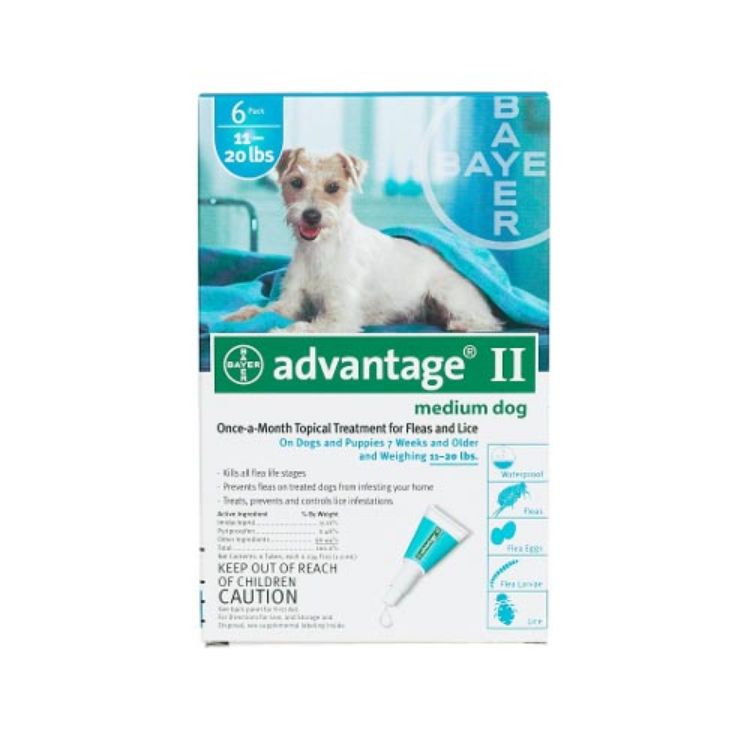 Advantage Flea Control for Dogs And Puppies 11-20 lbs 6 Month Supply