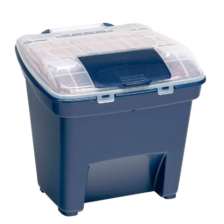 Bergan Pet Food Smart Storage Large Blue 18 x 20 x 18